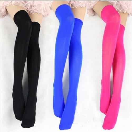 New Style Stall Sexy Candy Color Over-the-knee High Stockings Ladies Velvet Stockings Stockings Long Socks Over Knee Socks