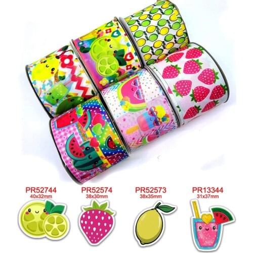Cartoon characters printed grosgrain ribbon 42748