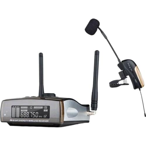 Performance Sax Condenser Microphone System Receiver Condenser Saxophone Mic