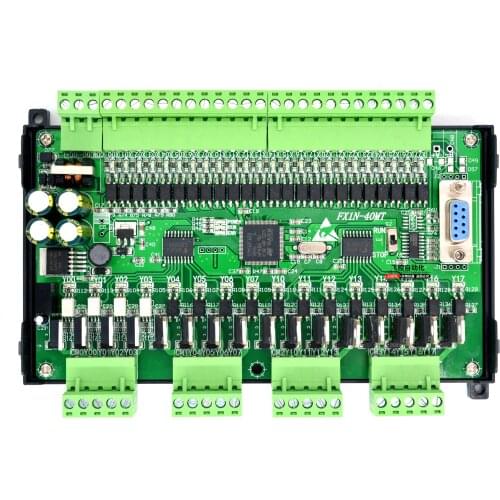 PLC industrial control board FX1N 40MT, with 485 MODBUS RTU communication 24 input 16 output programmable controller