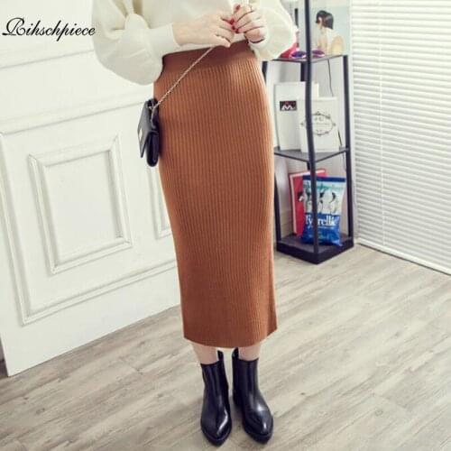 Вязаные юбки-карандаши Rihschpiece China At AliExpress