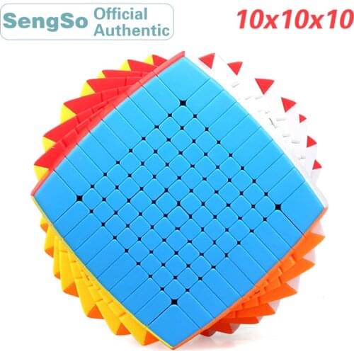 ShengShou 10x10x10 Stickerless Magic Cube 10x10 Professional Speed Cube Twisty Puzzle Antistress Educational Toy For Children