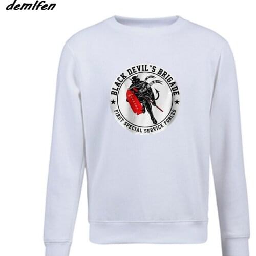 New Fashion Men Fleece Sweatshirt New Black Devil Special Force Usa Canada pullover hoodies Hip Hop Coat Tops Harajuku