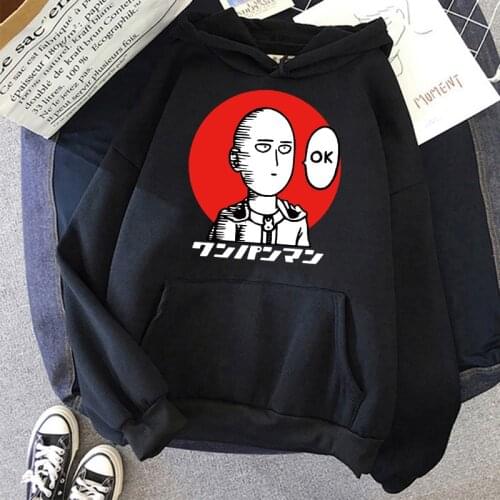 Hoodie Japan Anime One Punch Man Superhero Saitama Hooded Streetwear Sweatershirts Hoodies Manga Hoody Warm Pullovers Tracksuits