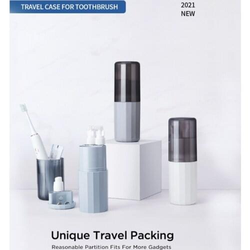 Convenient Travel Mouthwash Cup Set Bottle With 3 Spray Bottles Fortable Toothbrush Case Holder Mouth Perfumes Masculinos