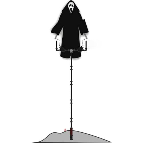 Halloween Ghost Scarecrow Decoration Garden Unique Scary Hanging Grimace Skull Ghost Ornaments Garden Yard Decor