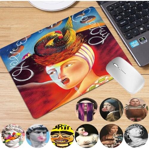 Waterproof Mousepad Small Gaming Mouse Pad Soft PU Leather Computer Desk Mat Fashion Creativity Office Desk Set Accessories