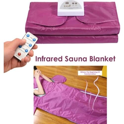 650W 110V Far-infrared Sauna Blanket High-quality Oxford Cloth Digital Thermal Sauna Blanket Body For Shaper Weight Loss Fitness