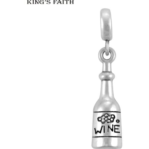 High Quality New Fashion Wine Bottle Charm Pendant Fit Pandora Bead Charms Bracelets DIY Jewelry Making SPP188