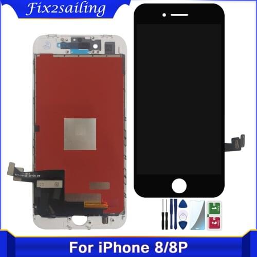 AAA+++ Test LCD Display For iPhone 8 Plus LCD Touch Screen Replacement for iPhone 8 8plus No Dead Pixel+Tempered Glass+Tools