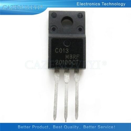 10pcs/lot MBRF20100CT TO220F MBRF20100 TO-220F 20A 100V TO-220 In Stock