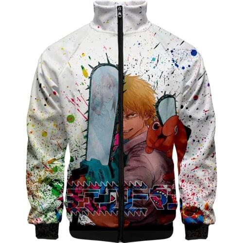 2021 Chainsaw Man Jacket Men/Women Comics Windbreaker 3D Printed Casual Street Jacket Autumn Spring Clothing