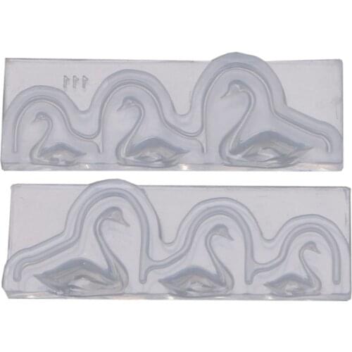 Handmade 3D Swan Keychain Pendant Mold Swan Resin Animals Duck Silicone Molds