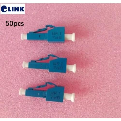50pcs LC/UPC fiber attenuator 7db Female to Male plug type FTTH Optical fibre LC UPC 7db best quality factory sales ELINK
