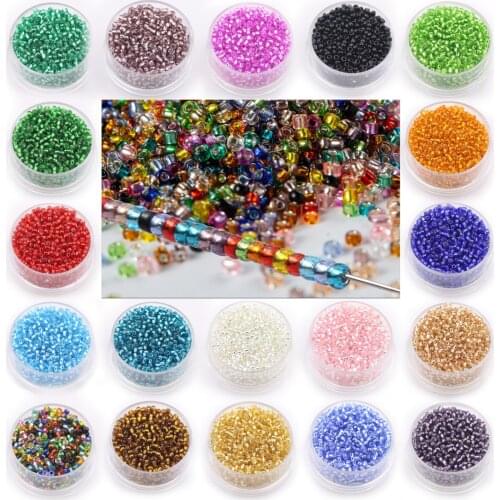 800-1000pcs 2mm Charm Czech Glass Seed Beads DIY Bracelet Necklace Beads For Jewelry Making DIY Earring Necklace
