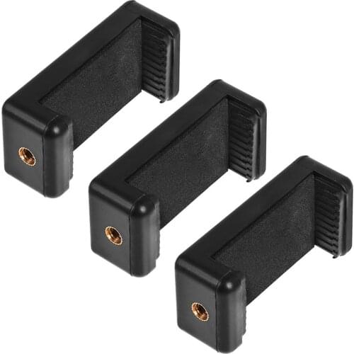 55mm~85mm length Cell Phone Adapter for Tripods with standard 1/4" connections., 3 Pack