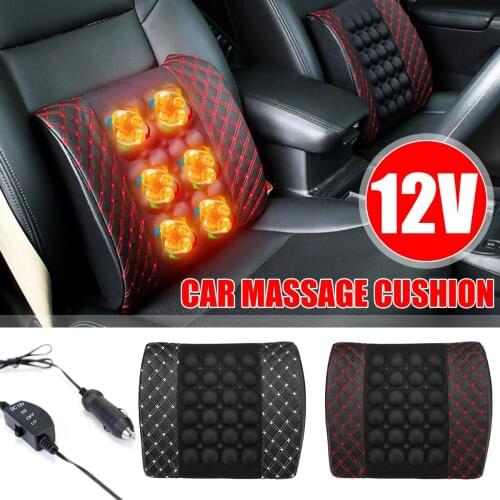 12V car massage lumbar pad car electric massage lumbar pad car seat backrest lumbar support
