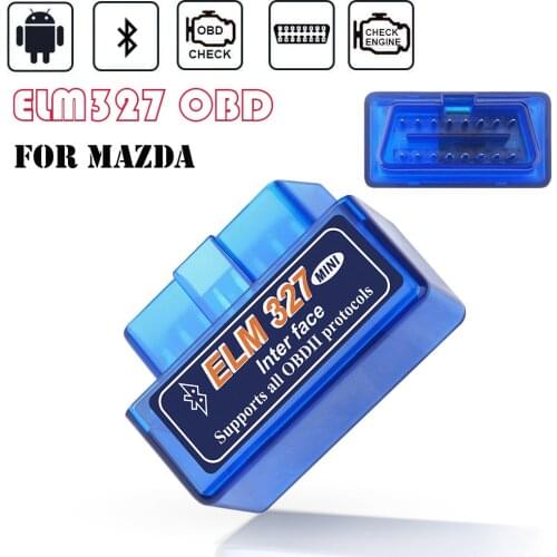 Car Styling For Mazda 6 3 5 RX8 CX5 CX9 CX8 CX3 MX5 Mazda ELM327 OBD2 Scanner Torque Android Bluetooth OBD2 Diagnostic Tools