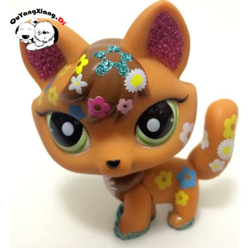 CWM023 Pet Shop Animal Flower Fox Cat Rares doll action Figure kitten