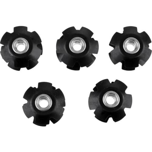 5Pcs Headset Flanged Star Nut Star Washer for 1-1/8'' Threadless Fork Steerers