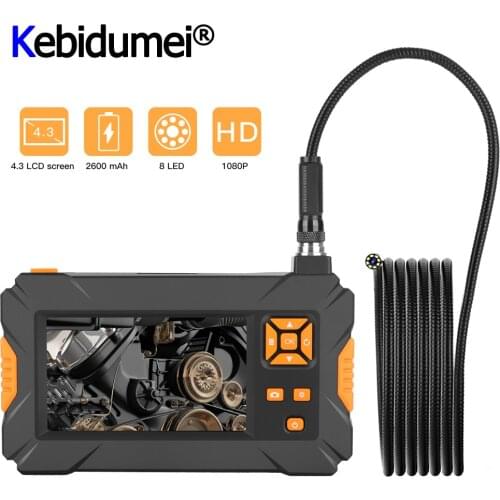 8MM Lens Screen Inspection Endoscope Camera Waterproof Borescope Latest With 4.3 Inch HD1080P TFT IPS Screen Camera Car Monitor
