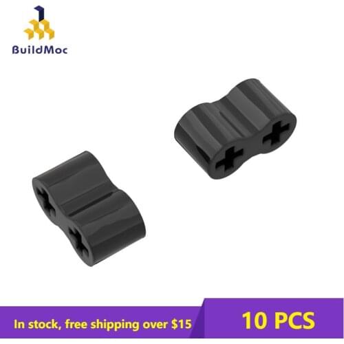 10Pcs Bricks 45590 Rubber Part Technical Axle Connector Double Flexible Building Blocks Parts DIY Kids Gift Educational Toys