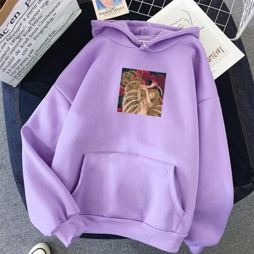 Korean Style Oversize Hoodies Women Cartoon Graphics Print Sweatshirts Long Sleeve Men Autumn Hoody Casual Streetwear Clothes