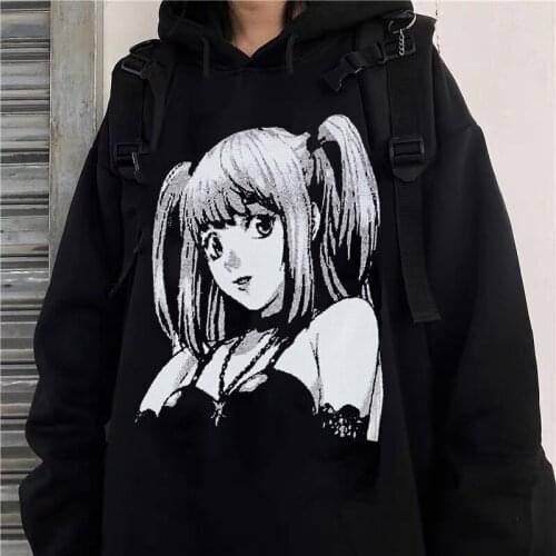 Anime Death Note Misa Cosplay Costumes Amane Imitation Leather Sexy Tube Tops Sweater Uniform Outfit Long sleeve Loose Sweater
