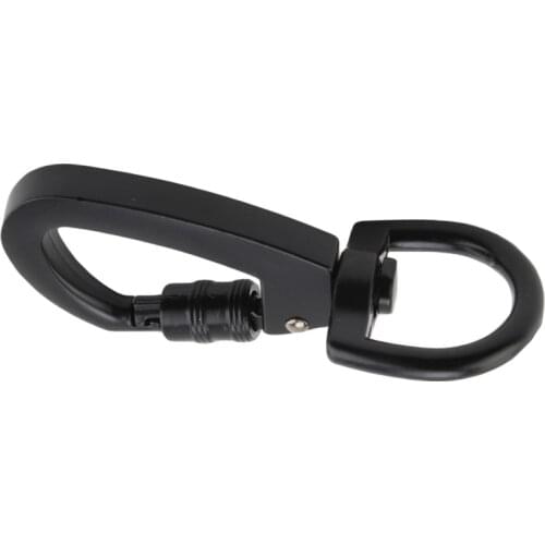 Multifunctional D-type Buckle Auto Locking Carabiner With Swivel Rotating Ring For Outdoor Climbing Keychain Hooks Accessories