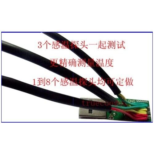 Temperature Sensor Module DS18B20 Multi-head Temperature Sensor High-precision Temperature Reading