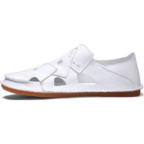 Man leather comfortable Breathable sports sneaker sport sandals leisure de Light casuales sapatos Sneakers Shoes breathable for