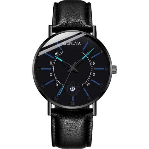 2021 Geneva Brand Men Watch Fashion Casual Quartz Watch relogio masculino Men Wristwatches Male Clock Gift relojes para hombre
