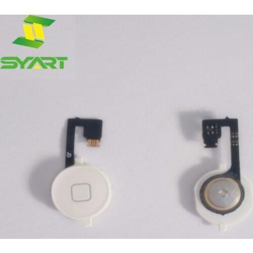 Original For Apple Iphone 4S Returns Keypads Module Touch ID Sensor Home Button Key Flex Cable Ribbon Assembly parts