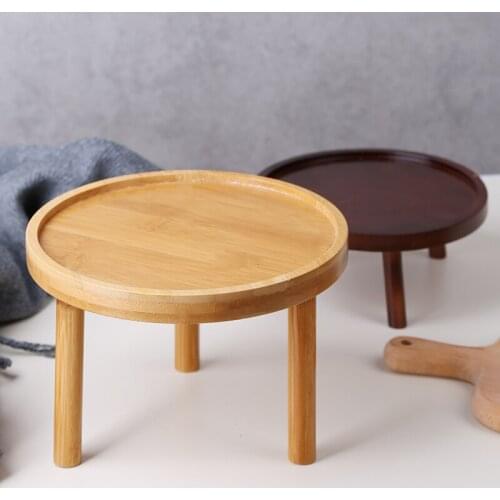 Solid wood hollow pot tray indoor potted plants sitting room more meat desktop money plant floor vase base