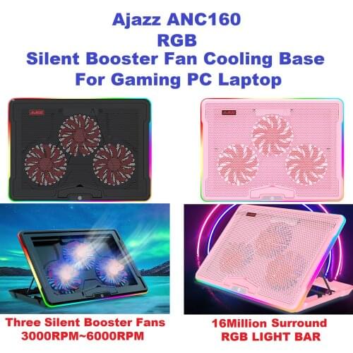 Portable Laptop CPU Cooler Stand Cooling Pad for Below 19 inches