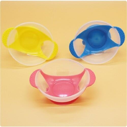Transparent Sucker Bowl Baby Anti-slip Sucker Bowl Childrens Food Bowl Baby Complementary Food Bowl Super Suction