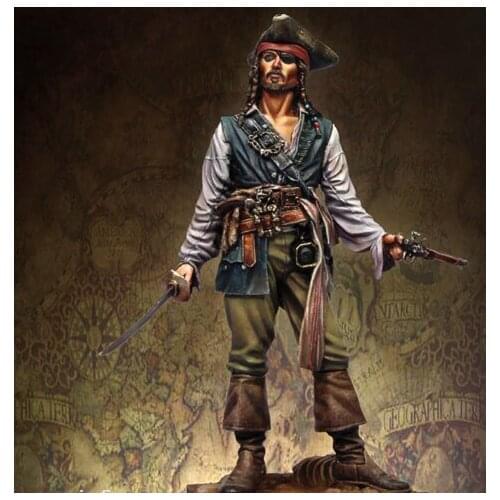 Unassambled 1/24 75mm ancient warrior stand with base Resin figure miniature model kits Unpainted