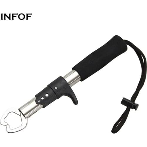 INFOF Fish Gripper Fishing Grip Stainless Steel Fish Lip Grip Grabber Fishing Tool
