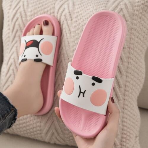 Slipper Female Home Bathroom Non-Slip EVA Soft Bottom Mute Slippers Universal Wear-Resistant Shoes Women Home Slippers