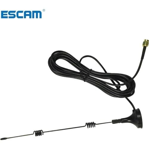 ESCAM Wifi Antenna extension cable 3 meters long range 2.4G 3dbi Strengthen Transmission signal Work for Wireless cameras