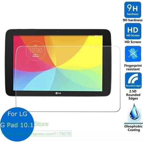 Safety Package Tempered Glass Screen Protector For LG G Pad 10.1 V700 V700n 9h Safety Protective Film on G Pad 10.1 LTE VK700