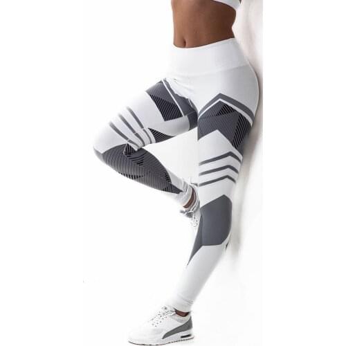 US Womens Yo-ga Stretch High Waist Elastic Spliced Pants Trousers