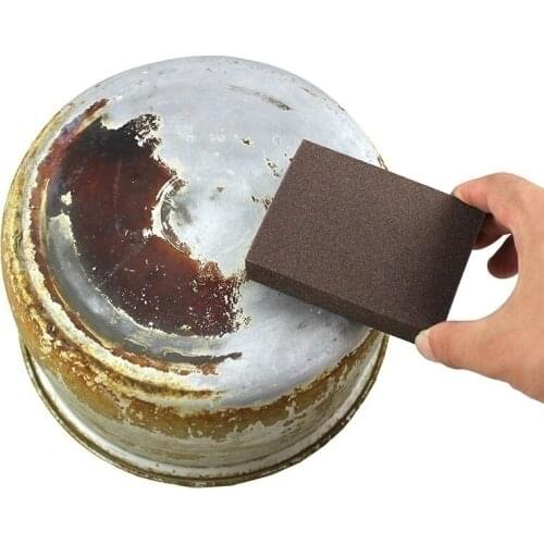 1Pc/2pcs Alumina Emery Strong Magic Sponge Cleaning Brush Dish Bowl Washing Sponge Kitchen Pot Pan Window Glass Cleaner Tools