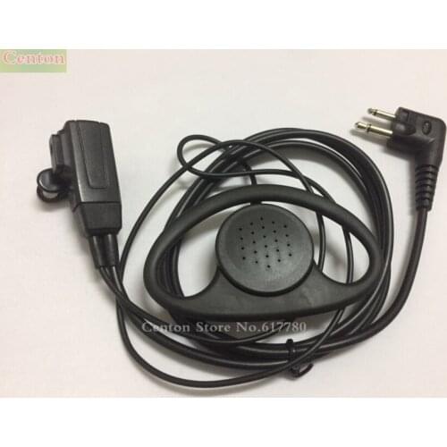 10pc D Shape Soft Headphone Headset Earpiece PTT Mic For Motorola GP3188 GP88S EP450 CP040 DEP450 XIR P3688,DP1400,Hytera TC700