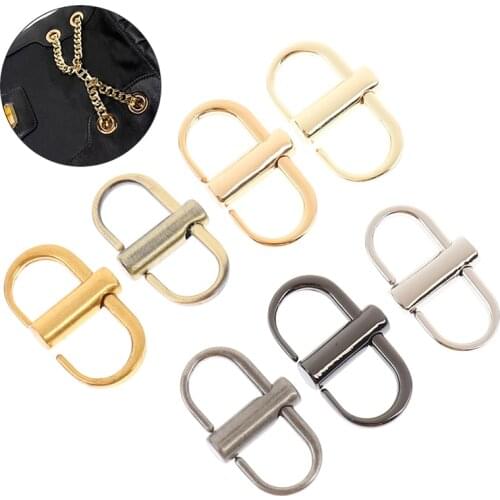 2Pcs/lot Adjustable Metal Buckle Clip Handbag Chain Strap Length Shorten Bag Accessories Wholesale 7 Colors