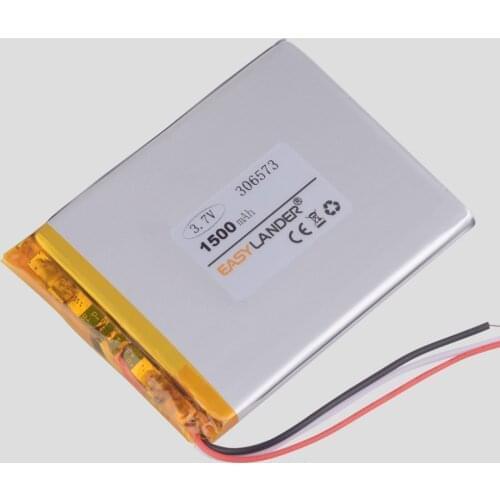 3 line 306573 3.7V 1500mAh Lithium Polymer For Vedio E-Book Tablet PC e-book Digma E629 E630 BOYUE C61 battery gmini t6lhd lite