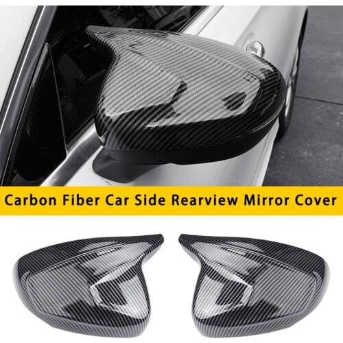 Carbon Fiber Car Horn Side Rearview Mirror Cover Shell for Mercedes-Benz A-Class W177 W118 A200L CLA 2019-2021