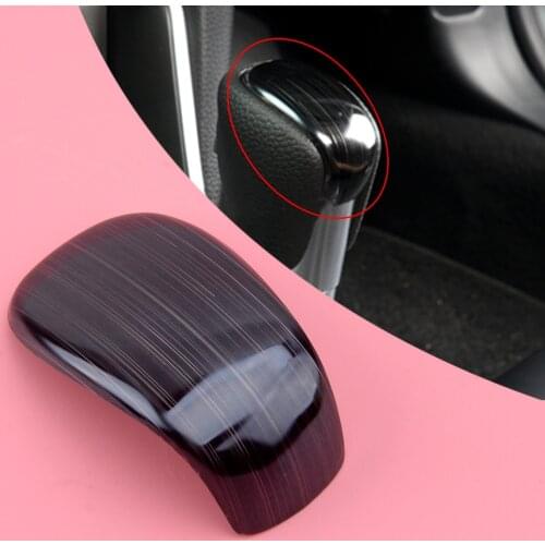 Black Titanium Style Gear Shift Lever Knob Cover Trim Fit For Honda Accord 2019 2018 Stainless Steel