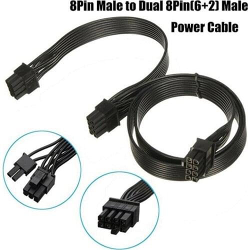 80CM 8pin To Dual 6+2Pin Power Module Line Cable PCIE 8 Pin 1 To 2 Spliter For Corsair RM1000 RM850 RM750 RM650 RM550 RM450
