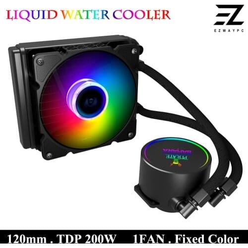 CPU Water Cooling Cooler PC Fan Ventilador For Intel LGA AMD AM3 AM4 Liquid Radiator 12V Liquid Water Cooler Integrated Radiator